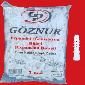 Göznur 7mm dubel 500 ştuk