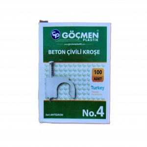 Göçmen kabel üçin 4lik skob